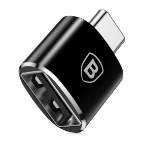 Adapteris Baseus USB-A to Type-C OTG melns CATOTG-01