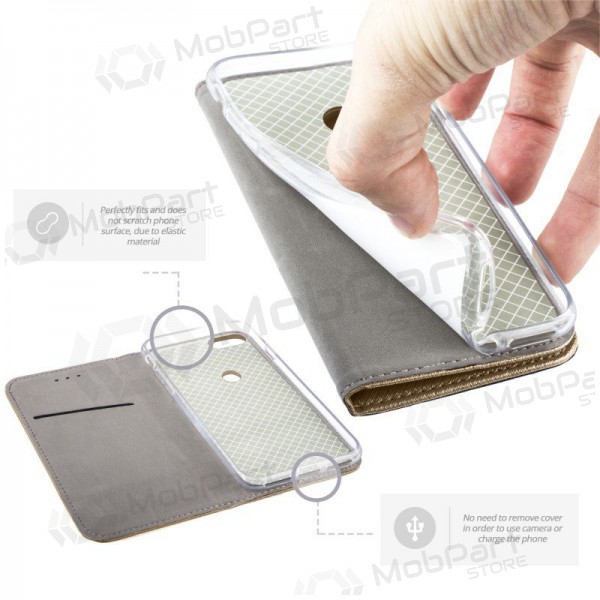 LG G8 ThinQ maciņš - Smart Magnet (zelta)