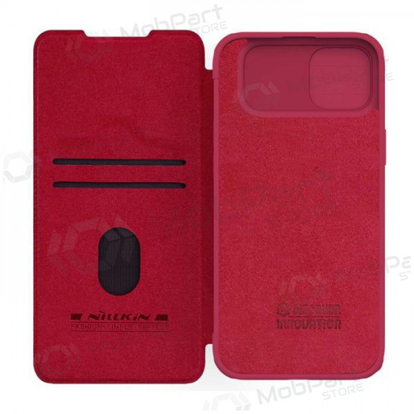 Apple iPhone 14 maciņš - Nillkin Leather (sarkans)