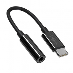 Audio adapteris Joyroom SH-C1 USB-C uz 3.5 mm melns.