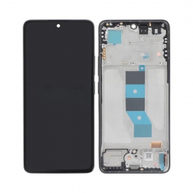 Ekranas Xiaomi Redmi Note 14 5G su lietimui jautriu stikliuku un rėmeliu Midnight Black oriģināls (service pack)