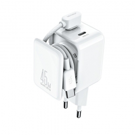 Lādētājs Joyroom JR-TCL05 45W 2xUSB-C balts