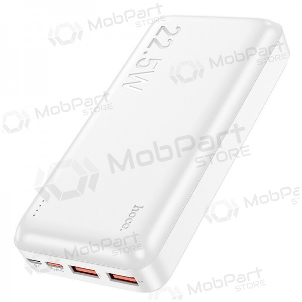Ārējā baterija Power Bank Hoco J101A PD 20W+Quick Charge 3.0 22.5W 20000mAh balta