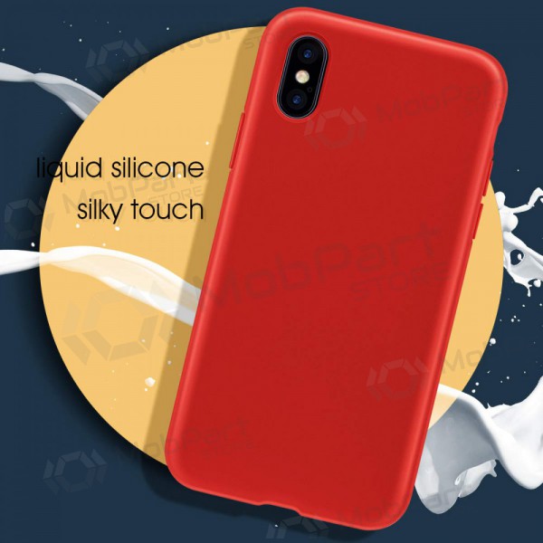 Apple iPhone 12 Pro Max maciņš - Liquid Silicone 1.5mm (sarkans)
