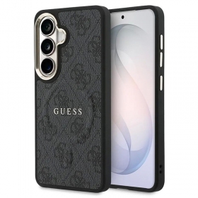 Samsung Galaxy S26 maciņš - Guess PU Leather 4G Gold Frame Magnetic (rozā)