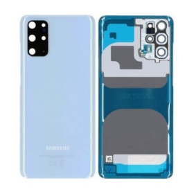 Samsung G985 / G986 Galaxy S20 Plus aizmugurējais baterijas vāciņš (Cloud Blue) (lietots grade B, oriģināls)