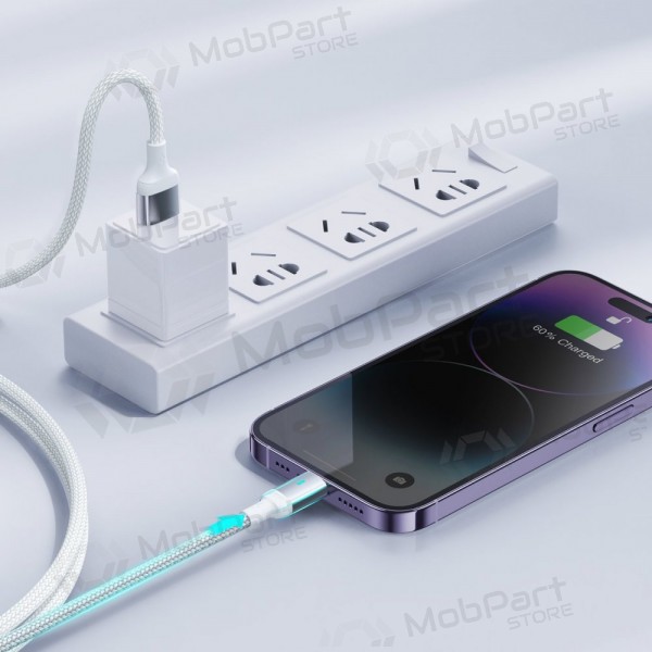 USB kabelis Joyroom S-UL012A10 USB to Lightning 2.4A 1.2m balts