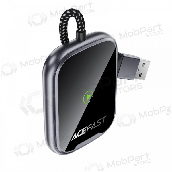 CarPlay adapteris Acefast QC1 bezvadu Android Auto melns