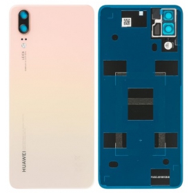 Huawei P20 aizmugurējais baterijas vāciņš rozā (Pink Gold) (lietots grade A, oriģināls)