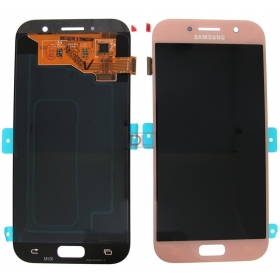 Samsung A520F Galaxy A5 (2017) ekrāns (rozā) (service pack) (oriģināls)