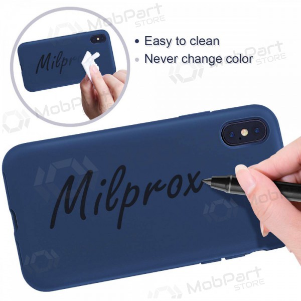 Apple iPhone 13 Pro Max maciņš - Liquid Silicone 1.5mm (tumši zils)