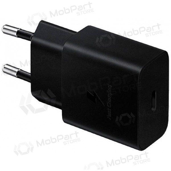 Lādētājs oriģināls Samsung EP-T1510XBEGEU 15W + kabelis Type-C 1m iepakojumā melns