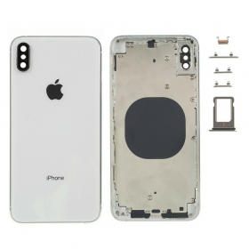 Apple iPhone XS Max aizmugurējais baterijas vāciņš sudraba (balts) full