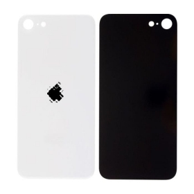 Apple iPhone SE 2020 / SE 2022 aizmugurējais vāciņš (balts)