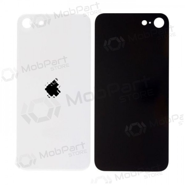 Apple iPhone SE 2020 / SE 2022 aizmugurējais vāciņš (balts)