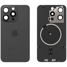 Apple iPhone 15 Pro aizmugurējais vāciņš (melns) - Premium