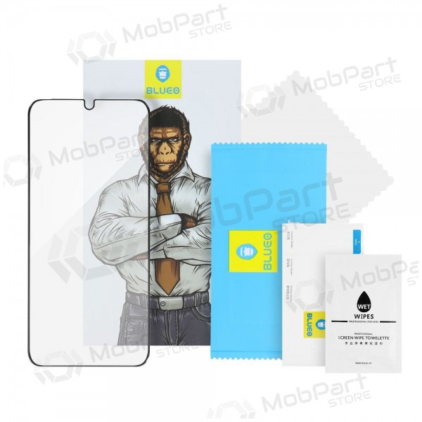 LCD apsauginis stikliukas 5D Mr. Monkey Glass (Strong HD) Apple iPhone 13 Pro Max melns
