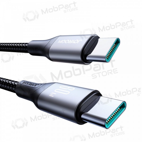 USB kabelis Joyroom S-A28 USB-C to USB-C 60W 2.0m melns