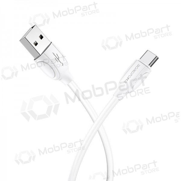 USB kabelis Borofone BX19 USB-A to USB-C 1.0m balts