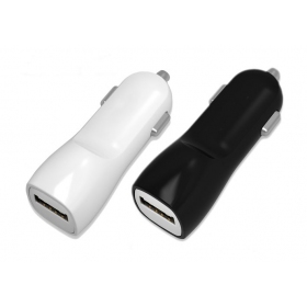 Lādētājs automobilinis Tellos USB (dual) (1A+2A) (balts)