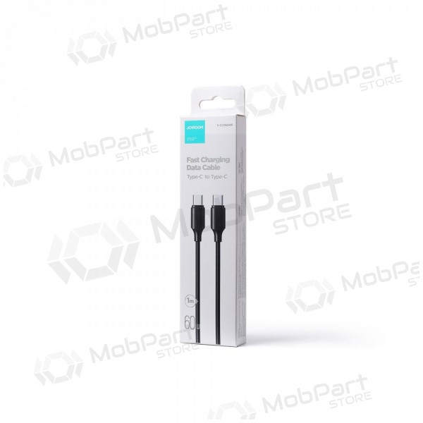 USB kabelis Joyroom S-CC060A9 Type-C to Type-C 60W 1.0m melns