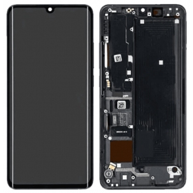 Xiaomi Mi Note 10, Mi Note 10 Pro, Mi Note 10 Lite ekrāns (melns) (ar rāmīti) (oriģināls)