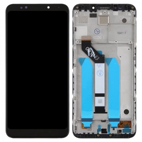 Xiaomi Redmi 5 Plus ekrāns (melns) (ar rāmīti)