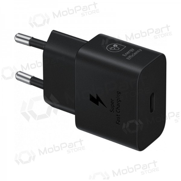 Lādētājs oriģināls Samsung EP-T2510NBEGEU 25W iepakojumā melns