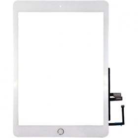 Apple iPad 2018 9,7 (6th) skārienjūtīgais ekrāns / panelis su Home mygtuku un laikikliais (balts)