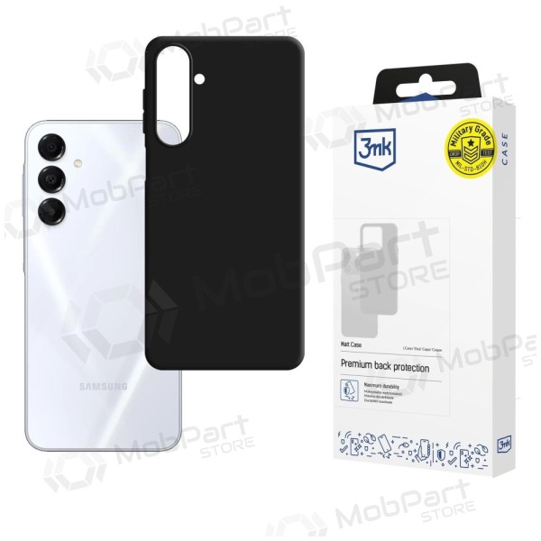 Samsung Galaxy A17, A18 maciņš - 3MK Matt Case (melns)