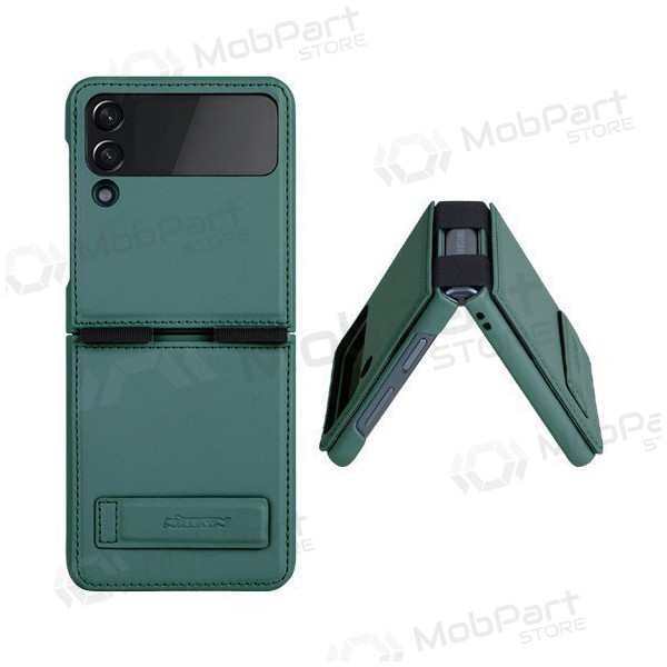 Samsung Galaxy Z Flip4 maciņš „Nillkin Leather“ (zaļš) Samsung Galaxy Z Flip4 maciņš „Nillkin Leather“ (zaļš)