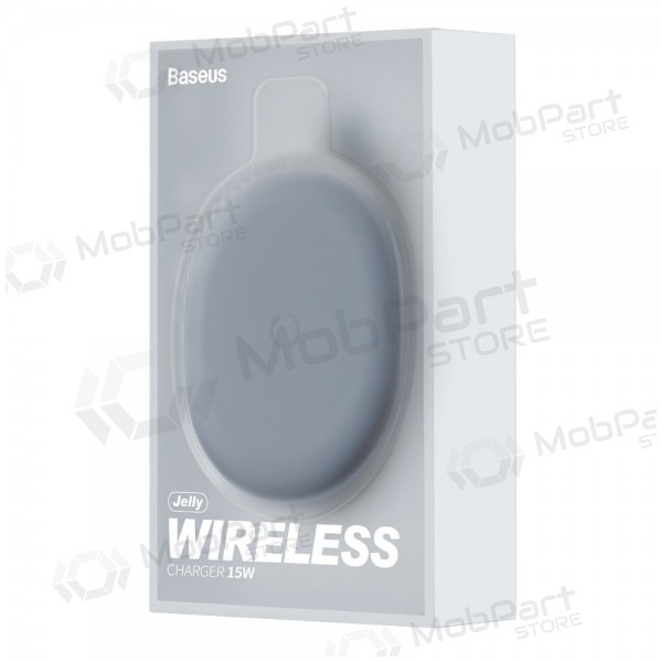 Lādētājs bezvadu Baseus Jelly (15W) WXGD-01 (melns)