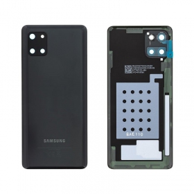 Samsung N770 Galaxy Note 10 Lite aizmugurējais baterijas vāciņš melns (Aura Black) (lietots grade C, oriģināls)