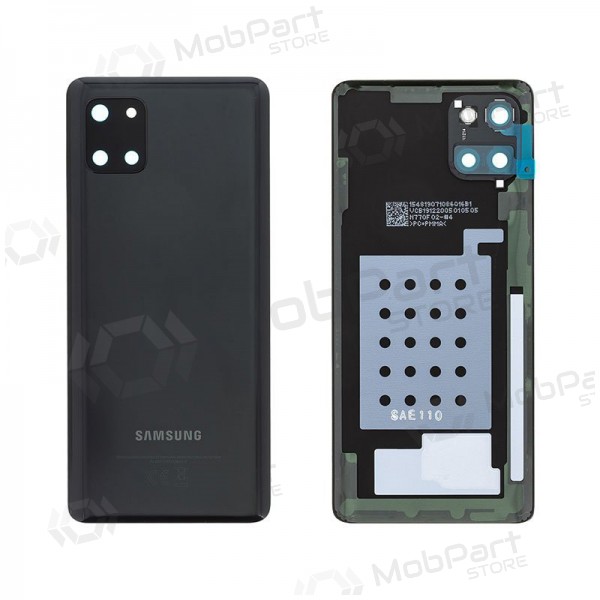 Samsung N770 Galaxy Note 10 Lite aizmugurējais baterijas vāciņš melns (Aura Black) (lietots grade C, oriģināls)