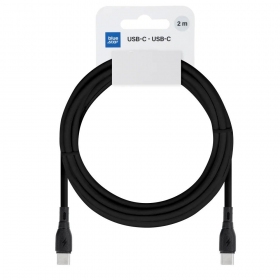 USB-C kabelis Blue Star PJ73-14-3 USB-C uz USB-C 2 m 60 W melns