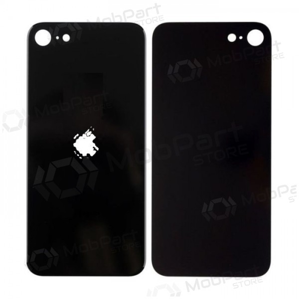 Apple iPhone SE 2020 / SE 2022 aizmugurējais vāciņš (melns)