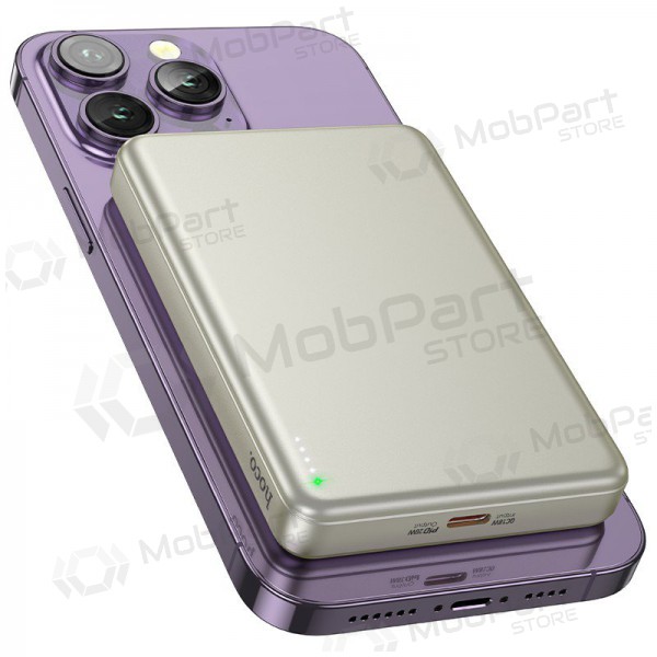 Ārējā baterija Power Bank Hoco Q26A PD20W Magnetic 10000mAh zelta krāsā