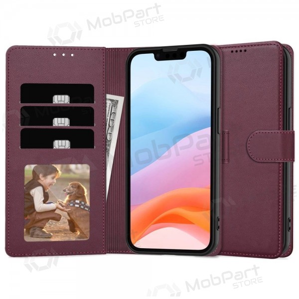 Xiaomi Redmi 15 maciņš - Fancy Wallet (bordo)