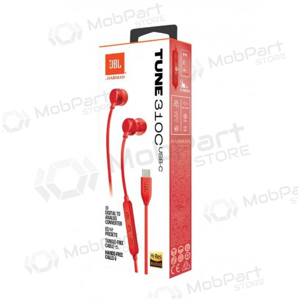 Austiņas JBL Tune 310C USB-C Austiņas JBL Tune 310C USB-C