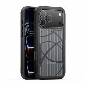 Apple iPhone 17 Pro Max, 18 Pro Max maciņš - Dux Ducis Shld melns (Rhythm Pattern)