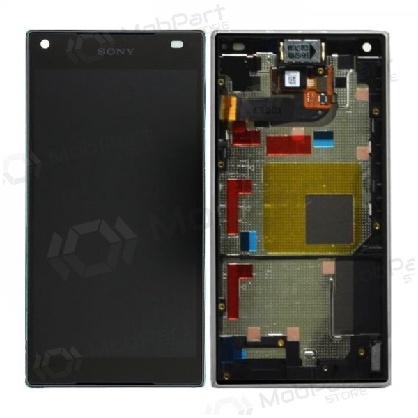 Sony E5803 / E5823 Xperia Z5 Compact ekrāns (melns) (ar rāmīti) (lietots grade B, oriģināls)