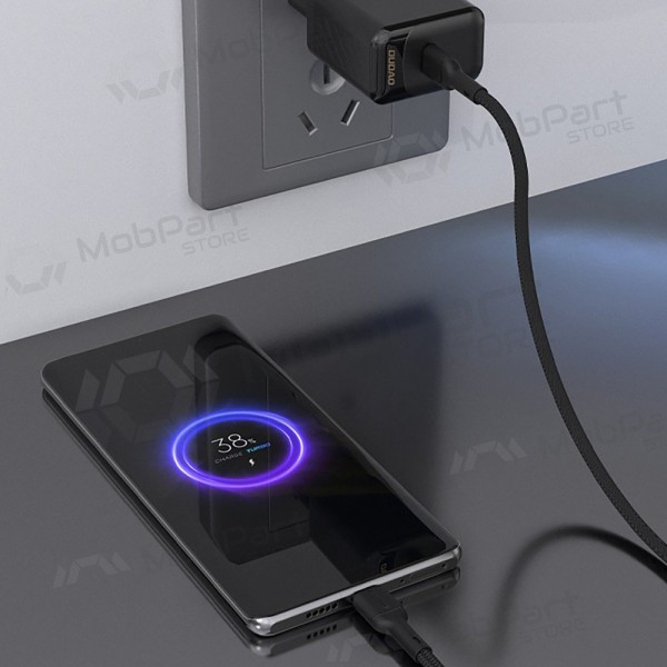 USB-C kabelis Dudao L9C USB-C uz USB-C 2 m 65 W melns