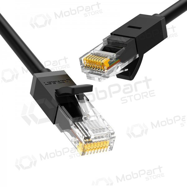 Kabelis Ugreen RJ45 Cat 6 UTP 1000Mbps 1.0m (melns)