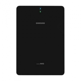 Samsung T820 Galaxy Tab S3 9.7 (2017) aizmugurējais baterijas vāciņš (melns) (lietots grade A, oriģināls)