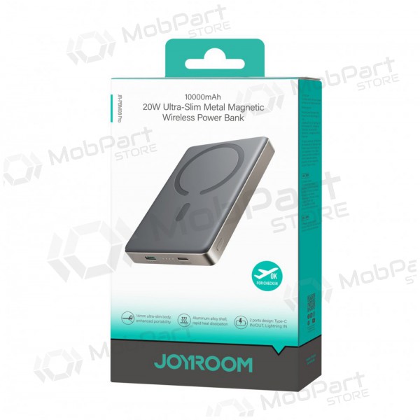Ārējā baterija Power Bank Joyroom JR-PBM08 Pro 20W Magnetic Wireless 10000mAh Natural Titanium