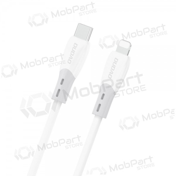 Lightning vads Dudao L25SX USB-C uz Lightning 2 m 30 W balts