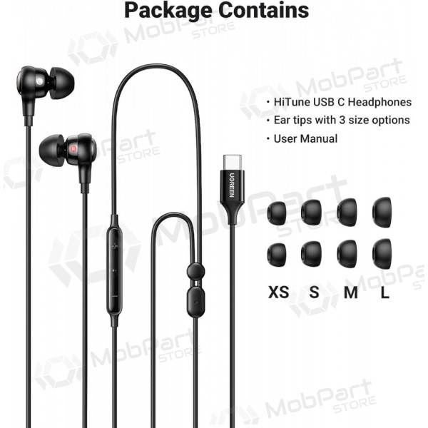 Austiņas Ugreen EP103 USB-C (30638) Austiņas Ugreen EP103 USB-C (30638)