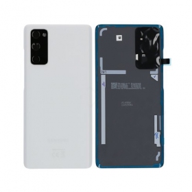 Samsung G780 / G781 Galaxy S20 FE 4G / 5G aizmugurējais baterijas vāciņš (Cloud White) (lietots grade B, oriģināls)