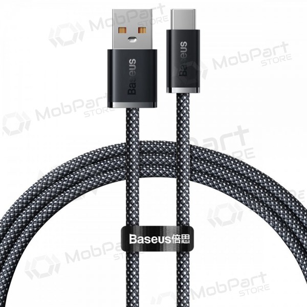 USB kabelis Baseus Dynamic 100W USB-A to Type-C 1.0m pelēks CALD000616