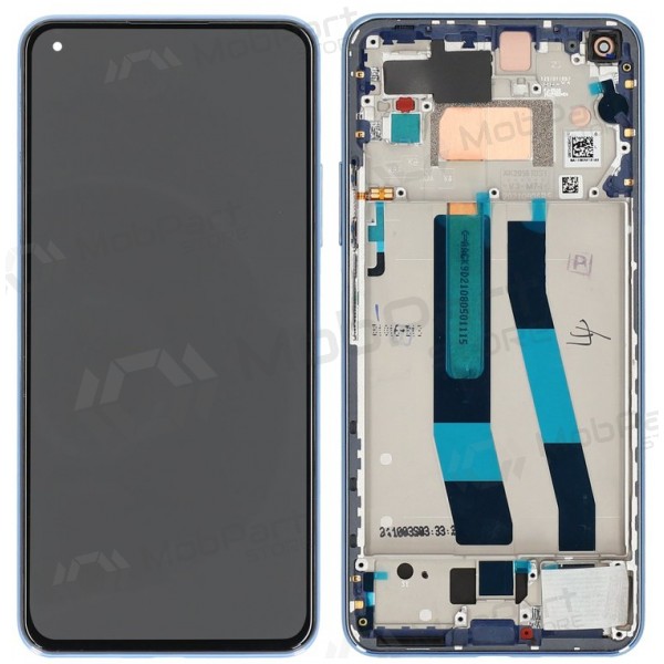 Xiaomi Mi 11 Lite 4G ekrāns (zils) (ar rāmīti) (oriģināls) Xiaomi Mi 11 Lite 4G ekrāns (zils) (ar rāmīti) (oriģināls)